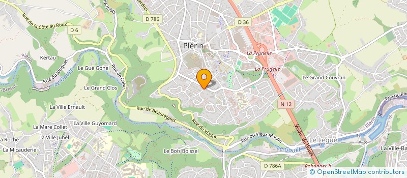 localisation de l'entreprise SCI GITES DE FRANCE - COTES D'ARMOR  PLERIN