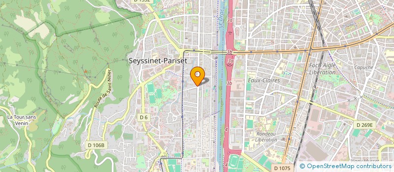 localisation de l'entreprise SCI GITES DE FRANCE ISERE  SEYSSINET-PARISET