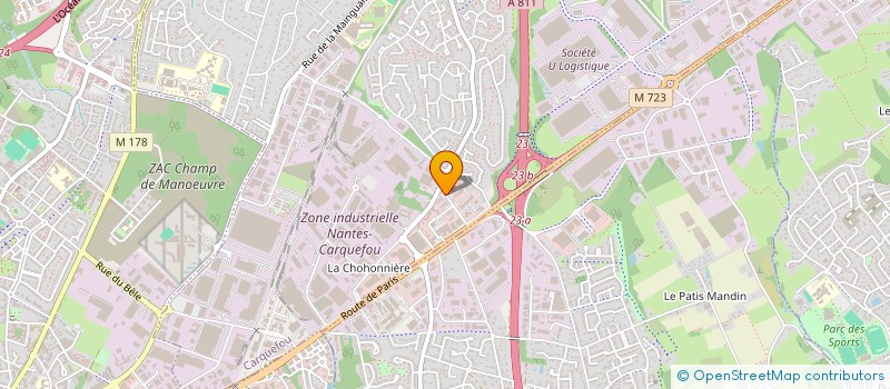 localisation de l'entreprise SCI GITOU  CARQUEFOU