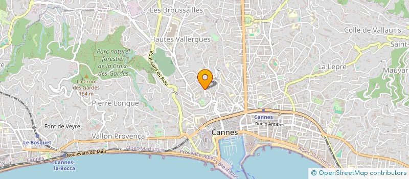 localisation de l'entreprise SCI GIU à CANNES