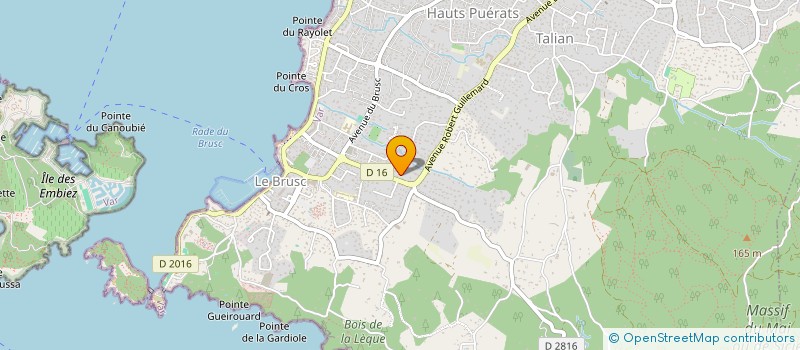 localisation de l'entreprise SCI GIU à SIX-FOURS-LES-PLAGES