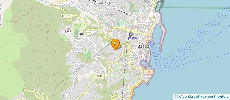 localisation de l'entreprise SCI GIU à BASTIA