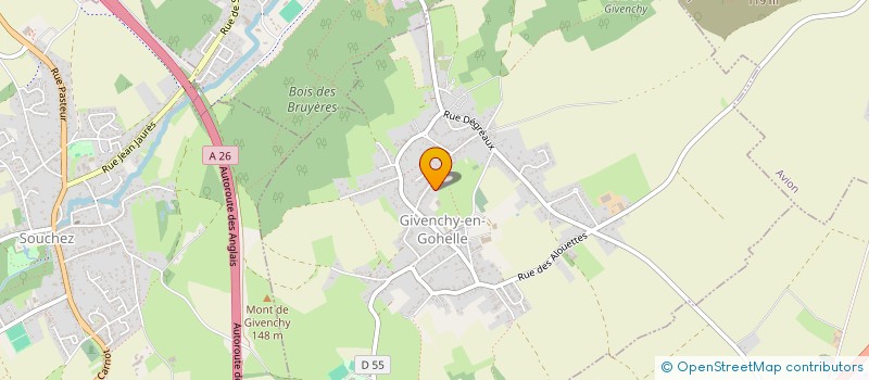 localisation de l'entreprise SCI GIV'IMMO  GIVENCHY-EN-GOHELLE