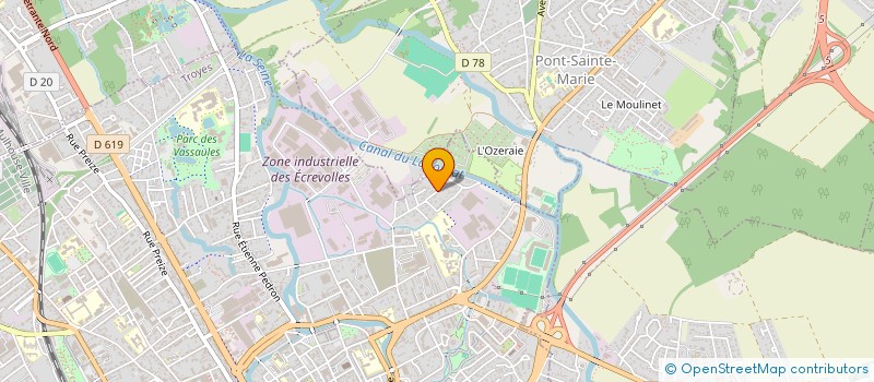 localisation de l'entreprise SCI GIVA à TROYES