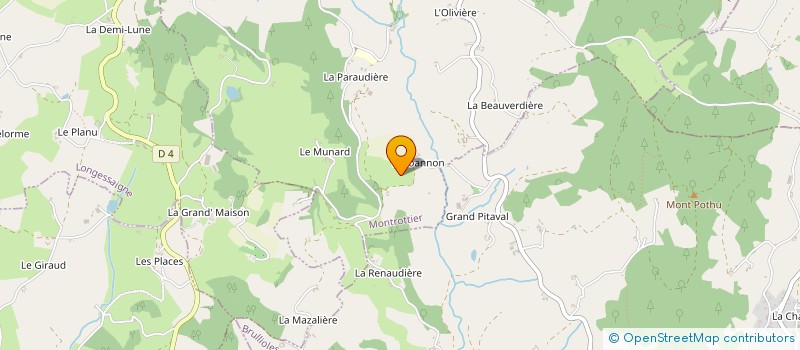 localisation de l'entreprise SCI GIVAUDAN ET CIE  MONTROTTIER