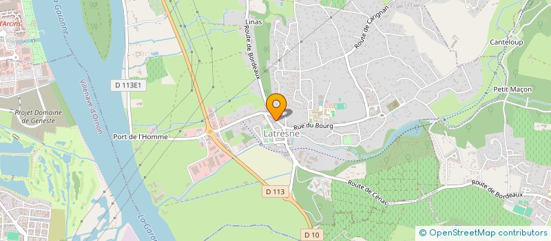 localisation de l'entreprise SCI GIVERNY  LATRESNE