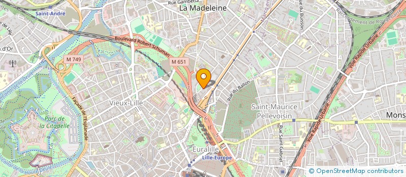 localisation de l'entreprise SCI GIVORS CANAL à LA MADELEINE