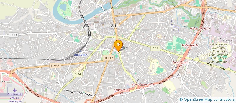 localisation de l'entreprise SCI GIVU à ALBI