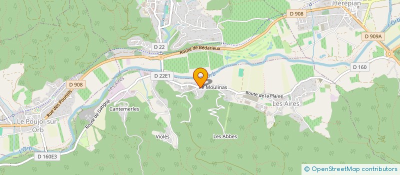 localisation de l'entreprise SCI GJ IMMOBILIER  LES AIRES