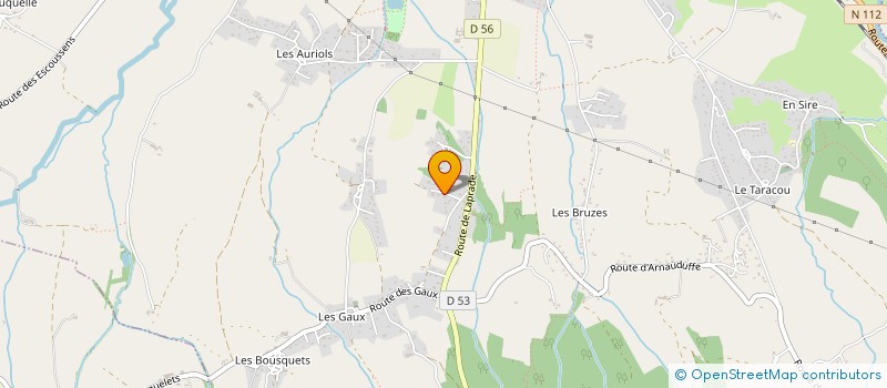 localisation de l'entreprise SCI GJB IMMO  LABRUGUIERE