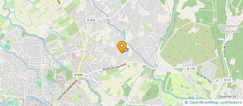 localisation de l'entreprise SCI GJCP  L'ISLE-SUR-LA-SORGUE