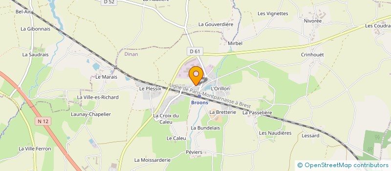 localisation de l'entreprise SCI GJFGRAM  BROONS