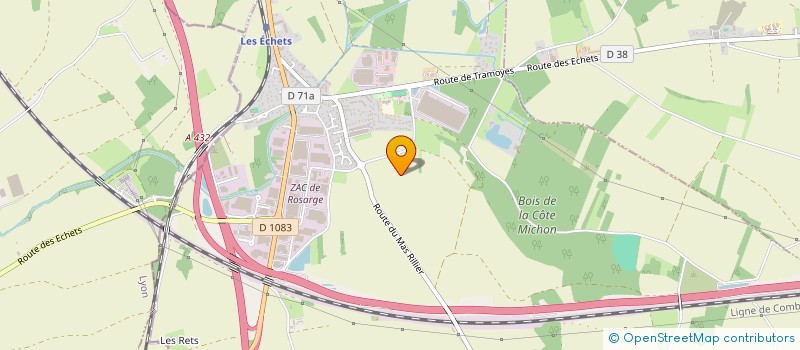 localisation de l'entreprise SCI GJG à MIRIBEL