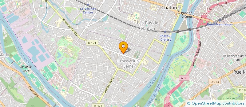 localisation de l'entreprise SCI GJG HOME  CROISSY-SUR-SEINE