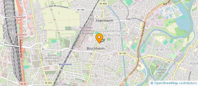 localisation de l'entreprise SCI GJH VAULX EN VELIN BOHLEN  BISCHHEIM