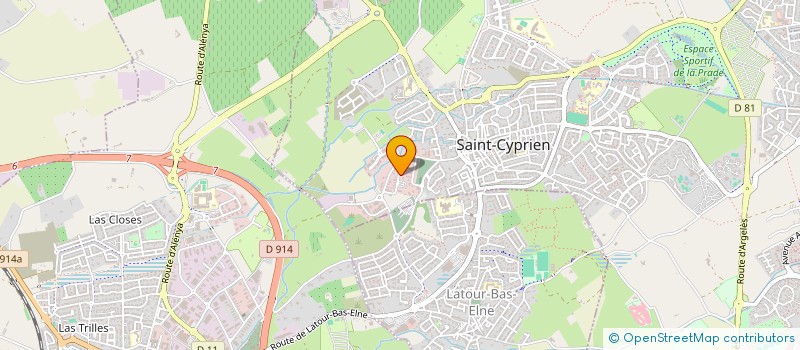 localisation de l'entreprise SCI GJJ  SAINT-CYPRIEN