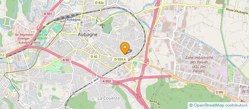 localisation de l'entreprise SCI GJM à AUBAGNE