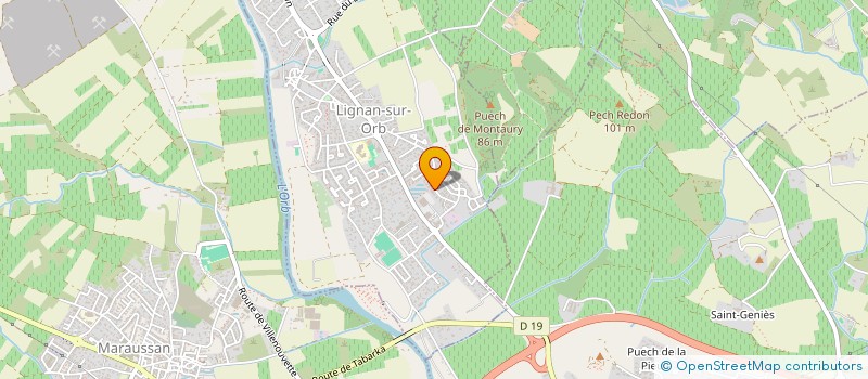 localisation de l'entreprise SCI GJNX  LIGNAN-SUR-ORB