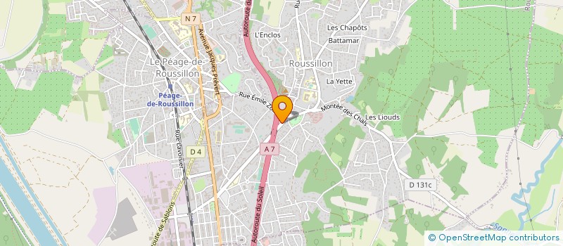 localisation de l'entreprise SCI GJP à ROUSSILLON