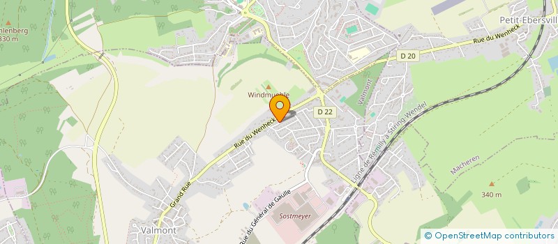 localisation de l'entreprise SCI GJT  VALMONT