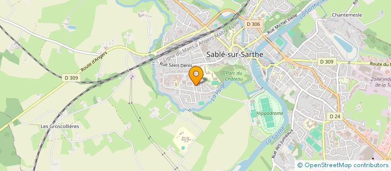 localisation de l'entreprise SCI GK  SABLE-SUR-SARTHE