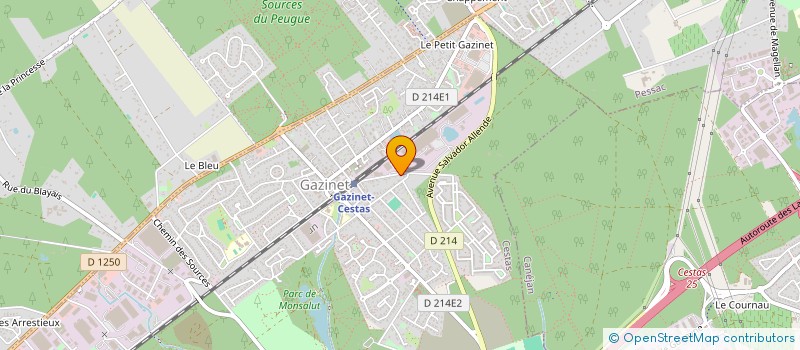 localisation de l'entreprise SCI GK  CESTAS