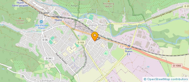 localisation de l'entreprise SCI GK  VIEUX-THANN