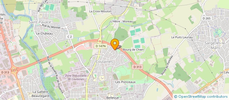 localisation de l'entreprise SCI GK IMMO  COULAINES