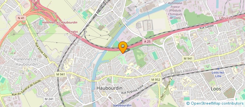 localisation de l'entreprise SCI GK IMMOBILIER  HAUBOURDIN