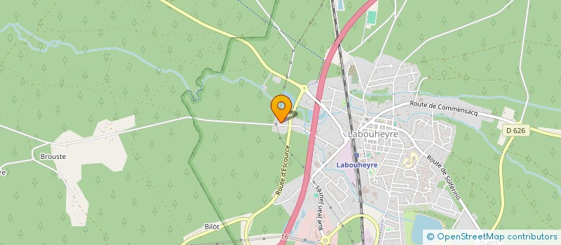 localisation de l'entreprise SCI GKD  LABOUHEYRE