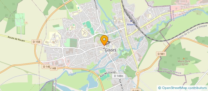 localisation de l'entreprise SCI GL à GISORS