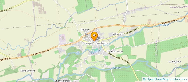 localisation de l'entreprise SCI GL&CIE  BOUGE-CHAMBALUD