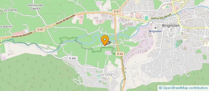 localisation de l'entreprise SCI GL INVEST à BRIGNOLES