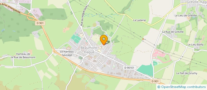 localisation de l'entreprise SCI GLA  LA HAGUE