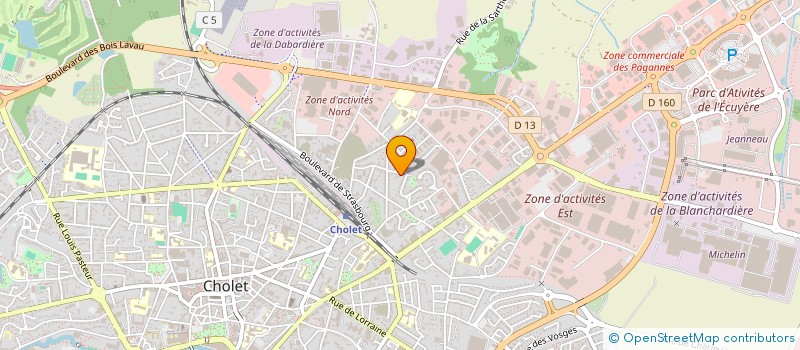 localisation de l'entreprise SCI GLAD à CHOLET