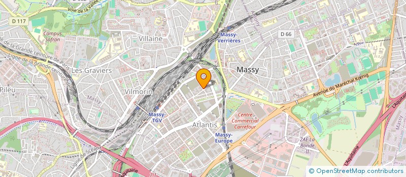 localisation de l'entreprise SCI GLADDY à MASSY