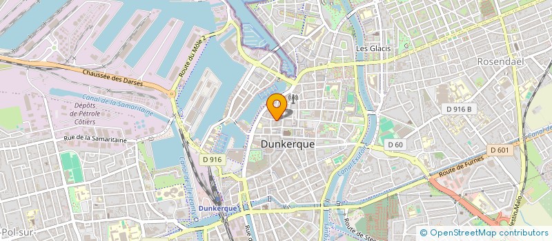 localisation de l'entreprise SCI GLADEK à DUNKERQUE