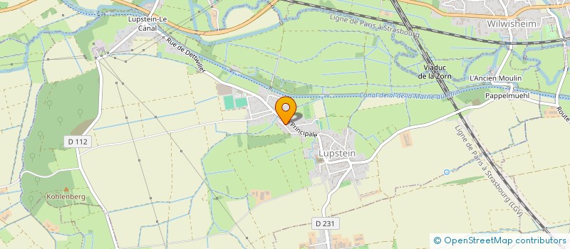 localisation de l'entreprise SCI GLADY  LUPSTEIN