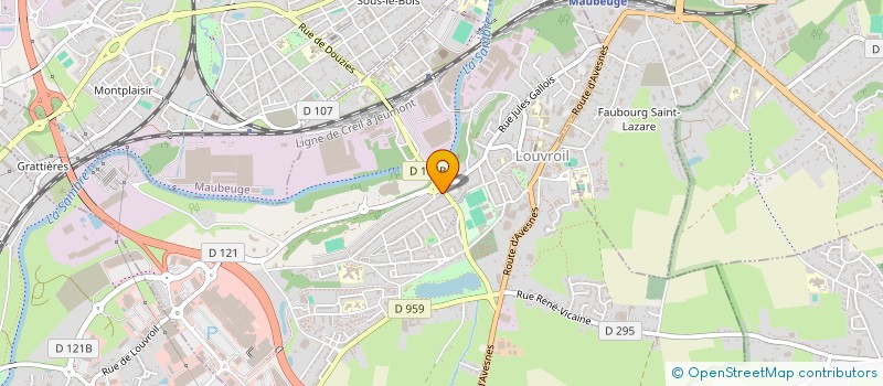 localisation de l'entreprise SCI GLADYS  LOUVROIL