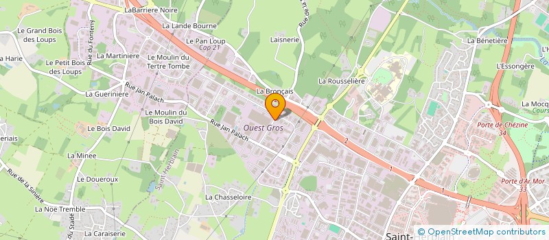 localisation de l'entreprise SCI GLAIEULS INVEST  SAINT-HERBLAIN