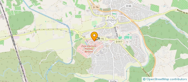 localisation de l'entreprise SCI GLAISE  LAMBESC