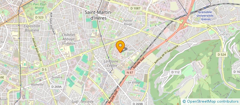 localisation de l'entreprise SCI GLAM  SAINT-MARTIN-D'HERES