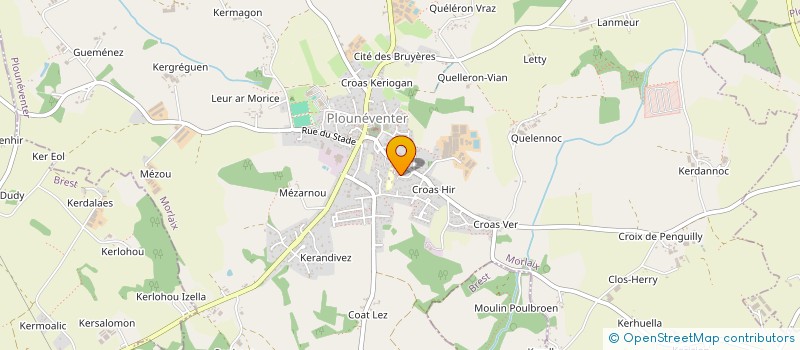 localisation de l'entreprise SCI GLAM  LANDIVISIAU