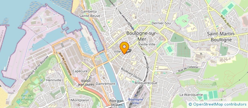 localisation de l'entreprise SCI GLAM  BOULOGNE-SUR-MER