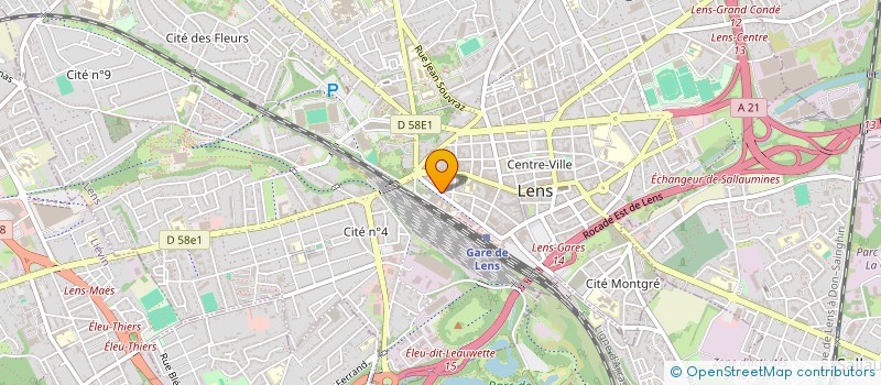 localisation de l'entreprise SCI GLAME  LENS