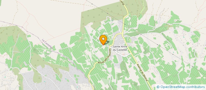 localisation de l'entreprise SCI GLAMS  LE CASTELLET