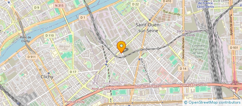 localisation de l'entreprise SCI GLARNER IMMOBILIER  SAINT-OUEN-SUR-SEINE