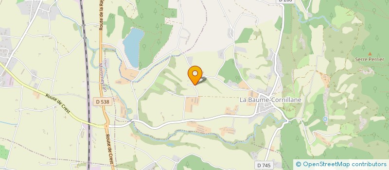 localisation de l'entreprise SCI GLAS  LA BAUME-CORNILLANE