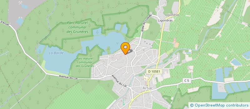 localisation de l'entreprise SCI GLAT33-1  ARSAC