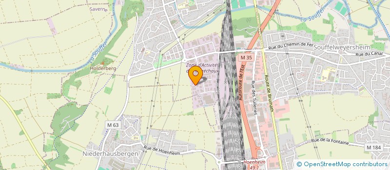 localisation de l'entreprise SCI GLAUBITZ  MUNDOLSHEIM